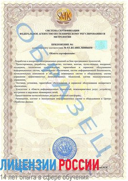 Образец сертификата соответствия (приложение) Кузнецк Сертификат ISO 27001